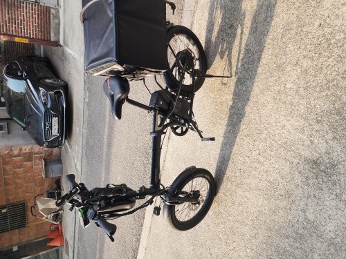 삼천리 팬텀 네오 플러스 접이식 전기자전거 (배달용 짐받이 포함)